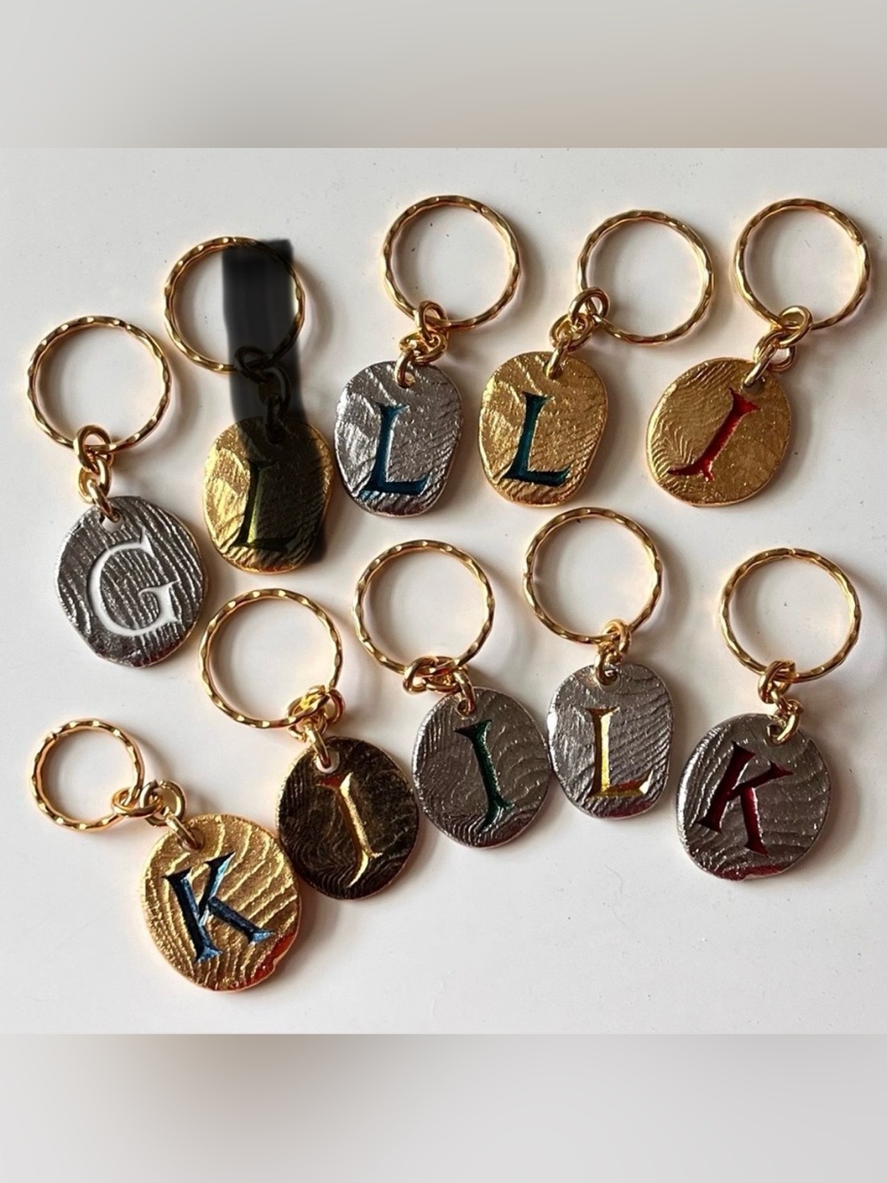 NEW OLD STOCK/DEAD STOCK Vintage Initial Key-rings Multiples